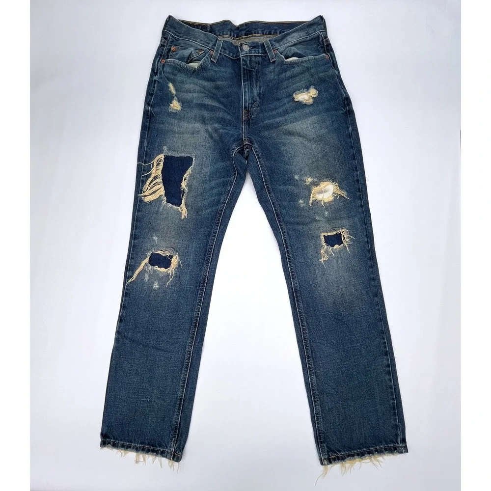 Levi's 541 Athletic Taper Distressed‎ Jeans Blue 32x32 Streetwear Modern Denim